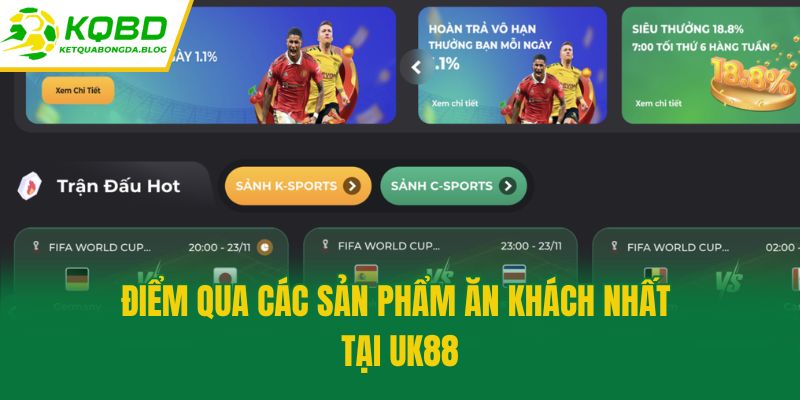 Điểm qua các sản phẩm ăn khách nhất tại UK88